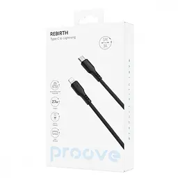 Кабель Proove Rebirth Type-C to Lightning 27W (1m) black - мініатюра 3