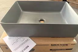 Умивальник накладний Mixxus Premium Quadro-0108 550x390x145 мм MP6652, Графит - мініатюра 2