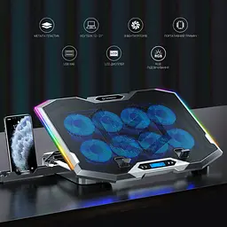 Охолоджувальна підставка для ноутбука GamePro Black (CP870) - мініатюра 13
