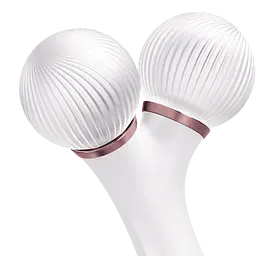 Електронний звуковий ролик для обличчя GESKE Sonic Facial Roller 4 в 1 пудровий - мініатюра 2