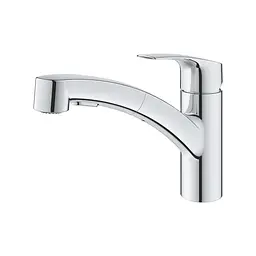Змішувач для кухні з висувним виливом Grohe Eurosmart 30305001 Хром - мініатюра 3
