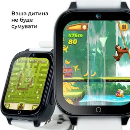 Смарт-годинник JETIX DF100 Pro з 4G відеодзвінком, вібродзвінком і вологозахистом IP67 — White - мініатюра 5