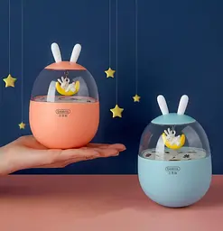 Неваляшка музична Beiens Зайчик на місяці, рожева (YZ15pink) - мініатюра 3