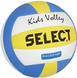 М'яч волейбольний KIDS VOLLEY NEW Select 214460-329 білий, жовтий, синій №4