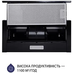 Витяжка телескопічна Minola HTL 5714 BL 1100 LED - мініатюра 3