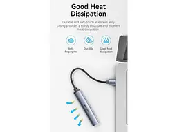 USB-хаб Vention 4in1 0.15m Grey (CKOHB) - мініатюра 4