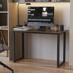 Стіл письмовий Кнап 2 Ferrum-decor 750x1400x600 Чорний метал ДСП Дуб Сонома Трюфель 16 мм (FRD-106406)