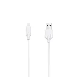 USB Cable Hoco X6 Khaki Lightning White 1m