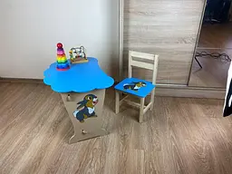 Дитячий письмовий столик та стільчик кришка Хмарка - мініатюра 4