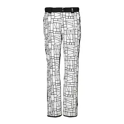Штани CMP Womens' Clima Protect Stretch Ski Trousers with Geometric Print White/Black XL (1097-31W0046-15ZH 44)