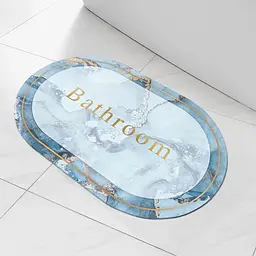 Килимок вологопоглинаючий Wall Sticker 38х58х3 мм Ванна кімната мармур (D) SW-00001569 - мініатюра 4