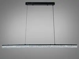 Підвісна LED-люстра Diasha XH1001/1000BK, чорна, 100×4 см, 28 W - мініатюра 5