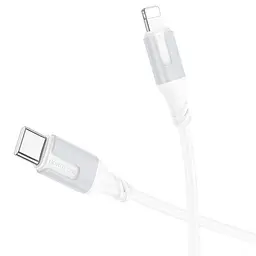 Дата кабель Borofone BX101 Creator 27W Type-C to Lightning (1m) White - мініатюра 3