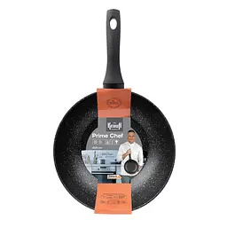 Набір сковорідок Wok Ø28см та гриль 26см Prime Chef Krauff + Кришка скляна Krauff - мініатюра 5