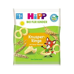 Органічні хрусткі кільця з пармезаном HiPP, 25 г