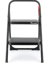 Драбина Rolser Taburete M/10 UNE 2 щаблі Negro (MET003-1023) - мініатюра 2