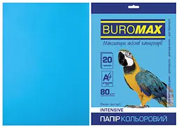 Папір двосторонній INTENSIVE світло-синій, 20 л., А4, 80 г/м² BM.2721320-30 BUROMAX (4823078961891)