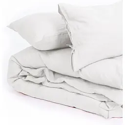 Підковдра MirSon Linen Winter flower льон 160х220 см біла (2200008249342) - мініатюра 6