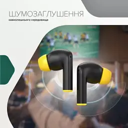 Навушники Canyon Hexagon 7 TWS ANC+ENC Wireless Charge Black/Yellow (CNS-TWS7BY) - мініатюра 5