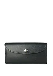 Шкіряний гаманець Smart Wallet чорний Саф'яно - мініатюра 2
