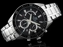 Годинники чоловічі кварцові наручні Оригінал Casio Edifice EFR-552D-1AVUEF на сталевому браслеті (модуль 5490) - мініатюра 2