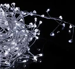 Світлодіодна дротяна гірлянда Крапелька роси OK Led Їжачок 2.5 м 50 Led Батарейки Cool White - мініатюра 2