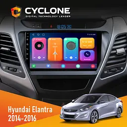 Штатна магнітола Hyundai Elantra 2014-2016 Cyclone C9-001 2x32 CPL Cyclone (НФ-00005012)