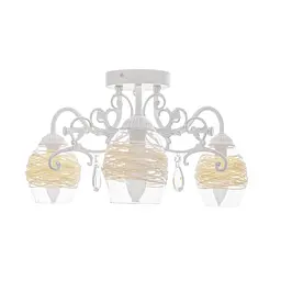 Люстра стельова Brille класична E14 40W WH (BCL-661C/3)