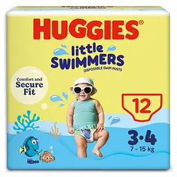 Підгузки-трусики Huggies Little Swimmers 3-4 12 шт. - мініатюра 2