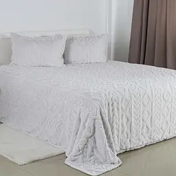 Покривало ТЕП Soft Angora з наволочками сіре 240 x 260 см (4-04885_34649) - мініатюра 6