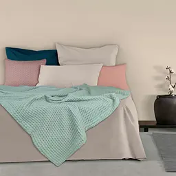 Плед-покривало Cosas Greek Waffle Wave вафельне 200х220 см (Blanket_42Wave_GreekWaffle_200x220) - мініатюра 2