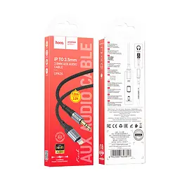 Кабель Hoco UPA26 Fresh digital audio conversion cable iP Black - мініатюра 3