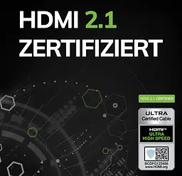 Кабель HDMI Oehlbach Flex Evolution Ultra High-Speed v2.1 8K 48Gbit HDR Ethernet ARC 2м Anthracite - мініатюра 8