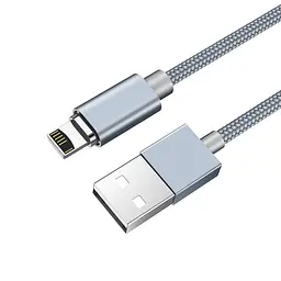 USB Cable Hoco U40A Magnetic Adsorption Lightning Grey 1.2m - мініатюра 6