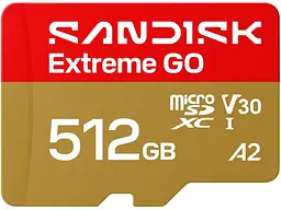 Карта пам'яті SanDisk Extreme GO microSDXC 512 GB (SDSQXGN-512G-GN6MN)