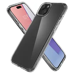 Прозорий чохол Spigen Ultra Hybrid Frost Clear для iPhone 15 (ACS06796) - мініатюра 4