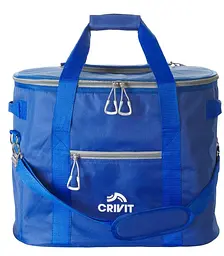 Термосумка Crivit 35L сумка-холодильник зі знімним пластиковим пакетом Синя