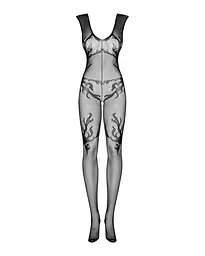 Бодістокінг Obsessive Bodystocking F241, S/M/L, сітка по всьому тілу, відкриті руки, відкрита спина - мініатюра 3
