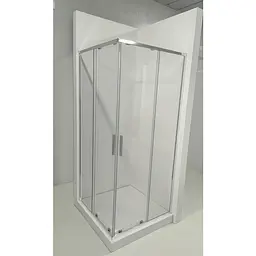Душова кабіна без піддону Koer Sr SC10-90x90x195-TR-01 прозоре скло Easy Clean 6мм, хром KR5942, Хром, прозорий, хром - мініатюра 7