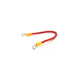 Кабель силовий Voltronic 6 кв. мм під болт М6 (6.3 мм внутрішній діаметр) для підключення до акумулятора 100 мм (11745)