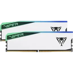 Оперативна пам'ять Patriot 32GB (2x16GB) DDR5 6200MHz Viper Elite 5 RGB White (PVER532G62C42KW)