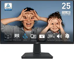 Монітор MSI 24.5" PRO MP251 D-Sub HDMI MM IPS 100Hz 4ms sRGB 101% teh0014174 - мініатюра 2