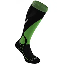 Шкарпетки Bridgedale Merinofusion Ski Vertige Mid Black/Green L (1053-610556.843.L)