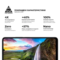 Захисне скло на Xiaomi Redmi 13C 4G Poco C65 з олеофобним покриттям, Pro, повне проклеювання, антистатичний і пиловідштовхуючий шар, 9H, самоклеючеся, 2.5D, на весь екран, антистатичний клей, ArmorStandart (ARM73151) - мініатюра 5
