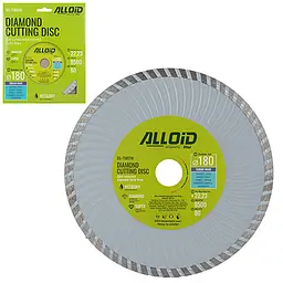 Диск алмазний відрізний Alloid Turbo Wave 180 мм (DS-7180TW)