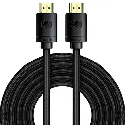 Кабель Baseus High Definition Series HDMI 8K to HDMI 8K 2.1 Version 10m WKGQ040301 Black