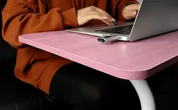 Столик для ноутбука з регулюванням висоти 60-90 см UFT T34 Pink (UFTT34Pink) - мініатюра 5