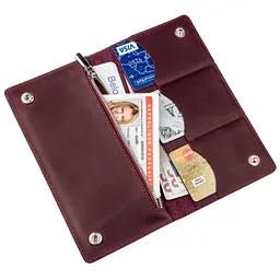 Жіночий шкіряний гаманець SHVIGEL 19х9,5х1 см acs0016079 - мініатюра 5
