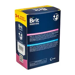 Набір Корм ​​вологий Brit Premium для кошенят курка+риба 3+1 - мініатюра 2