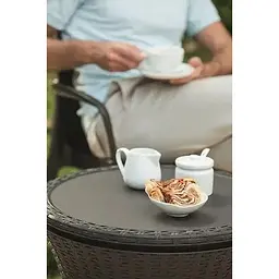 Стіл-трансформер Keter Cool Bar Rattan коричневий (17194548) - мініатюра 5
